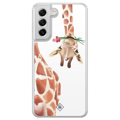 Samsung Galaxy S21 FE hybride hoesje - Giraffe Samsung Galaxy S21 FE hybride hoesje - Giraffe