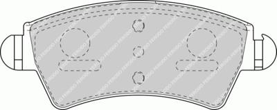 Remblokken set FDB1599