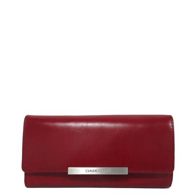 Claudio Ferrici Classico Tri-Fold Portemonnee L Red