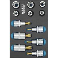 HAZET Gereedschapset - TORX® 163-245/12 - 1/2 inch (12,5 mm) vierkant hol - Buiten-TORX®-profiel, Binnen-TORX®-profiel - 12-delig - E10 - E20 - T30 - - thumbnail