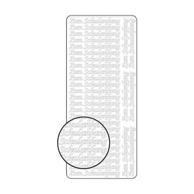 Vaessen Creative • sticker 10x23cm 10pcs goud "zum schulanfang"