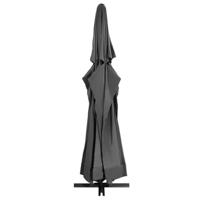 VidaXL Parasol met aluminium paal 600 cm antracietkleurig - thumbnail
