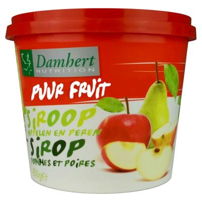 Damhert Puur fruit siroop appelen en peren 450 Gram