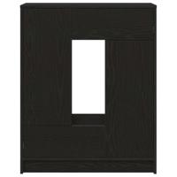 Dressoir met lades en deuren 73x31x90 cm zwart eikenkleurig - thumbnail