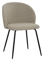 Artistiq Eetkamerstoel 'Keona' Structuurstof, kleur Taupe - thumbnail