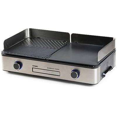 Genius tafelbarbecue - DOMO - DO9259G - 2 kookzones - Regelbare thermostaat - 2400 W