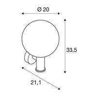 SLV WandlampGloo Pure - 1002002 - thumbnail