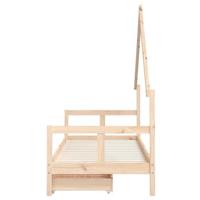 Kinderbedframe met lades 80x200 cm massief grenenhout - thumbnail