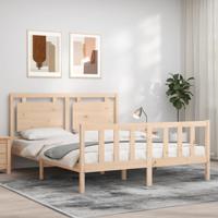 Bedframe zonder matras massief grenenhout 160x200 cm - thumbnail