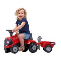 Falk case ih looptractor + aanhanger + accessoires - thumbnail