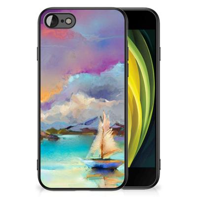 Kleurrijke Telefoonhoesje iPhone SE 2022 | SE 2020 | 7/8 Boat Kleurrijke Telefoonhoesje iPhone SE 2022 | SE 2020 | 7/8 Boat