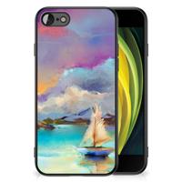 Kleurrijke Telefoonhoesje iPhone SE 2022 | SE 2020 | 7/8 Boat - thumbnail