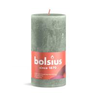 Bolsius Rustiek kaars 130/68 Jade Green - thumbnail