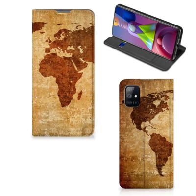 Samsung Galaxy M51 | Book Cover | Wereldkaart Samsung Galaxy M51 | Book Cover | Wereldkaart