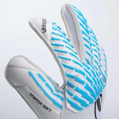 Uhlsport FM Cybertec Starter Soft Keepershandschoenen Kids Wit Felblauw Zwart