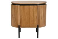 Nachtkastje Home ESPRIT Natuurlijk Metaal Paulownia hout 60 x 43 x 57 cm - thumbnail