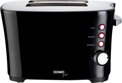 Domo DO941T broodrooster 2 snede(n) 850 W Zwart Domo DO941T broodrooster 2 snede(n) 850 W Zwart
