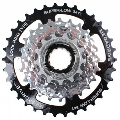 SunRace freewheel 13-34t 7 speed zinc + edb