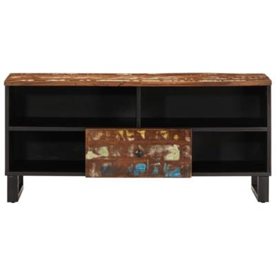 Tv-meubel 100x33x46 cm massief hout gerecycled en bewerkt hout