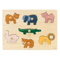 Trixie houten noppenpuzzel dieren, 7st. - thumbnail