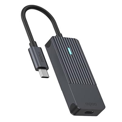 Rapoo USB-C naar USB-C Hub Zwart - thumbnail