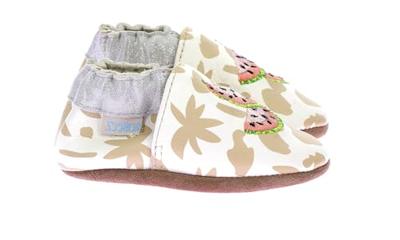 ROBEEZ Graphic Fruit slofjes beige ROBEEZ Graphic Fruit slofjes beige