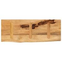 Tafelblad met natuurlijke rand 90x40x2,5 cm massief mangohout - thumbnail