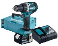 Makita ddf484rf1j 18v boor-/schroefmachine koolborstelloos 3,0 ah accu (1 st), snellader, mbox - thumbnail