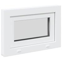 Kelderraam RISOR 60x40 cm 2 glas kiepbaar wit - thumbnail