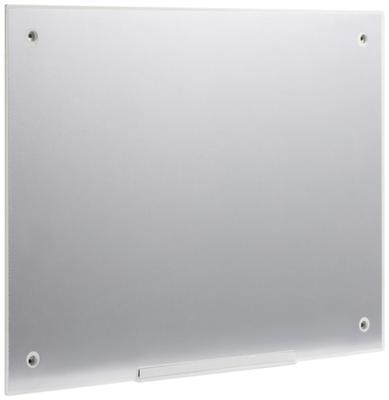 SpeaKa Professional Glazen magneetbord SP-BWM-200 (b x h) 600 mm x 450 mm Wit Glad Incl. opbergbakje