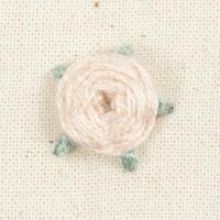 Creativ Company Mini hobbyset borduurwerk, textiel servet, dusty rose, 1 doos - thumbnail