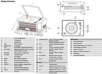Dual NR 50 DAB stereo nostalgie compleet systeem met platenspeler (UKW/DAB(+) radio, CD (MP3), USB, cassettespeler, AUX-in, directe encoding-functie, afstandsbediening) Bruin - thumbnail