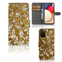 Wallet Case Samsung Galaxy A03s Barok Goud - thumbnail