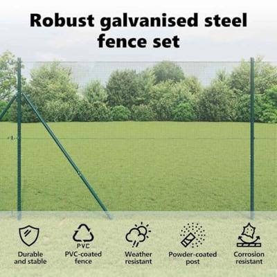 VidaXL Afrasteringspaal groen 10 x 1,6 m (12 x 12 mm gaas) VidaXL Afrasteringspaal groen 10 x 1,6 m (12 x 12 mm gaas)