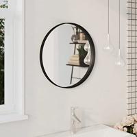 VidaXL Wandspiegel 50 cm zwart - thumbnail