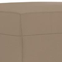 3-delige Loungeset met kussens kunstleer cappuccino - thumbnail