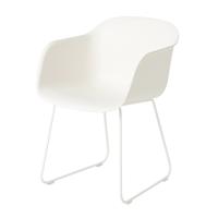 Fiber eetkamerstoel met armleuning - thumbnail