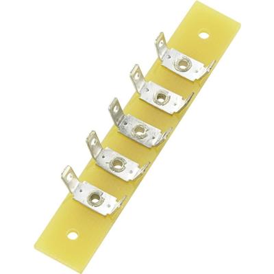 TRU COMPONENTS Soldeerlijst Enkele rij Totaal aantal polen 5 Epoxide (l x b x h) 59 x 10 x 1.6 mm 1 stuk(s)