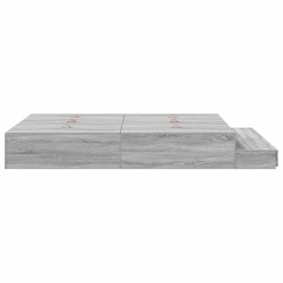 Opbergbedframe Grijs sonoma 226.5 x 140 x 31.5 cm Bewerkt hout