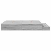 Opbergbedframe Grijs sonoma 226.5 x 140 x 31.5 cm Bewerkt hout - thumbnail