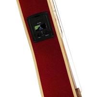 Fender Fullerton Strat Uke WN White Pickguard Candy Apple Red elektrische-akoestische concert ukelele - thumbnail