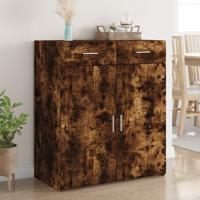 Dressoir 80x42,5x93 cm bewerkt hout gerookt eikenkleurig - thumbnail