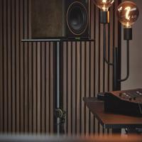 Gravity SP 3202 CSB studiomonitor statief met zware vierkante voet - thumbnail