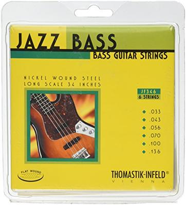 Thomastik-Infeld JF346 Jazz Flat Wound Long Scale 6-snarig