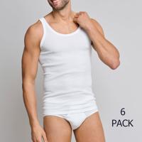 Schiesser Hemden cotton essentials 6-pack wit - thumbnail