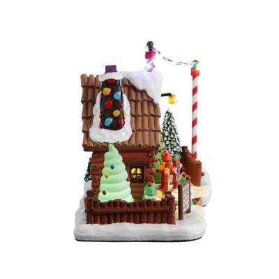 Lemax lou&apos;s tree farm verlicht kersthuisje Sugar &apos;N&apos; Spice 2023