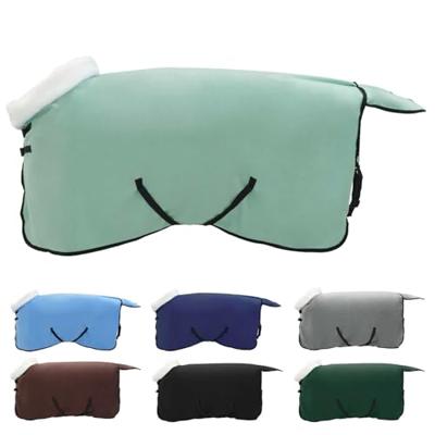 VidaXL Paardendeken volledig donkergroen 115 cm polar fleece