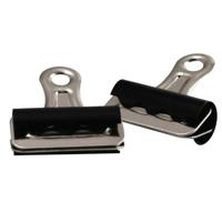 Q-CONNECT bulldogclip, zwart, 32 mm, doos van 10 stuks - thumbnail