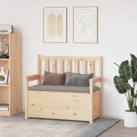 Bankje 112,5x51,5x96,5 cm massief grenenhout - thumbnail