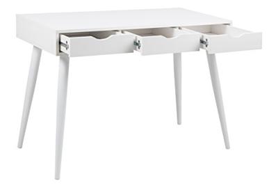 Bureau / sidetable 'Märta' 110 x 50cm met 3 laden , kleur wit / wit Bureau / sidetable 'Märta' 110 x 50cm met 3 laden , kleur wit / wit